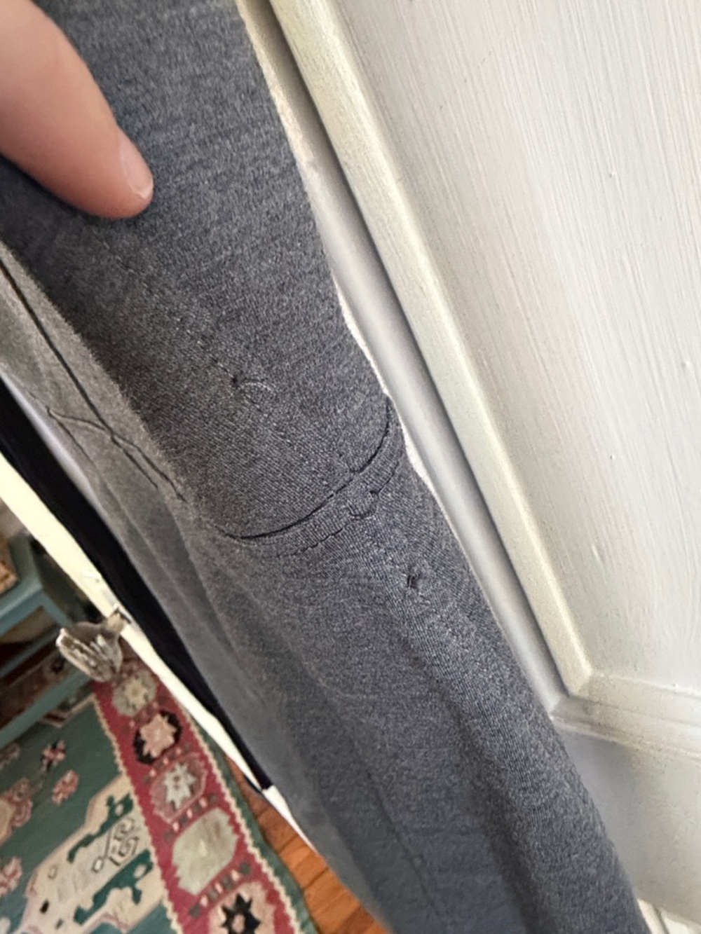 Gucci Gray Dress with Black Long Sleeves - Picture 5 of 10